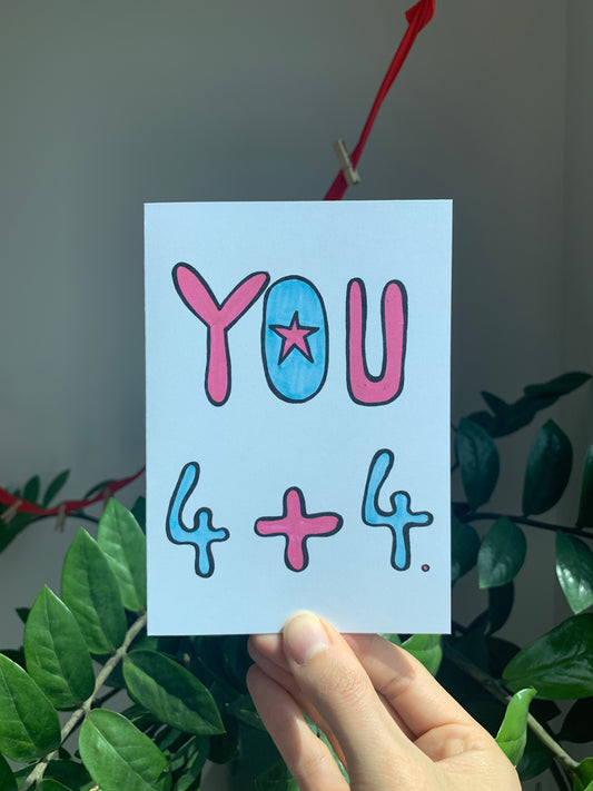 You 8 - Greeting Card