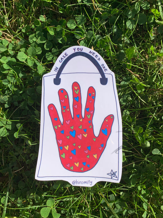 In case you need a hand - Sticker