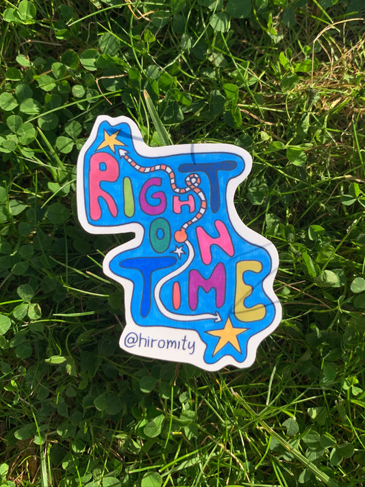 Right on time - Sticker