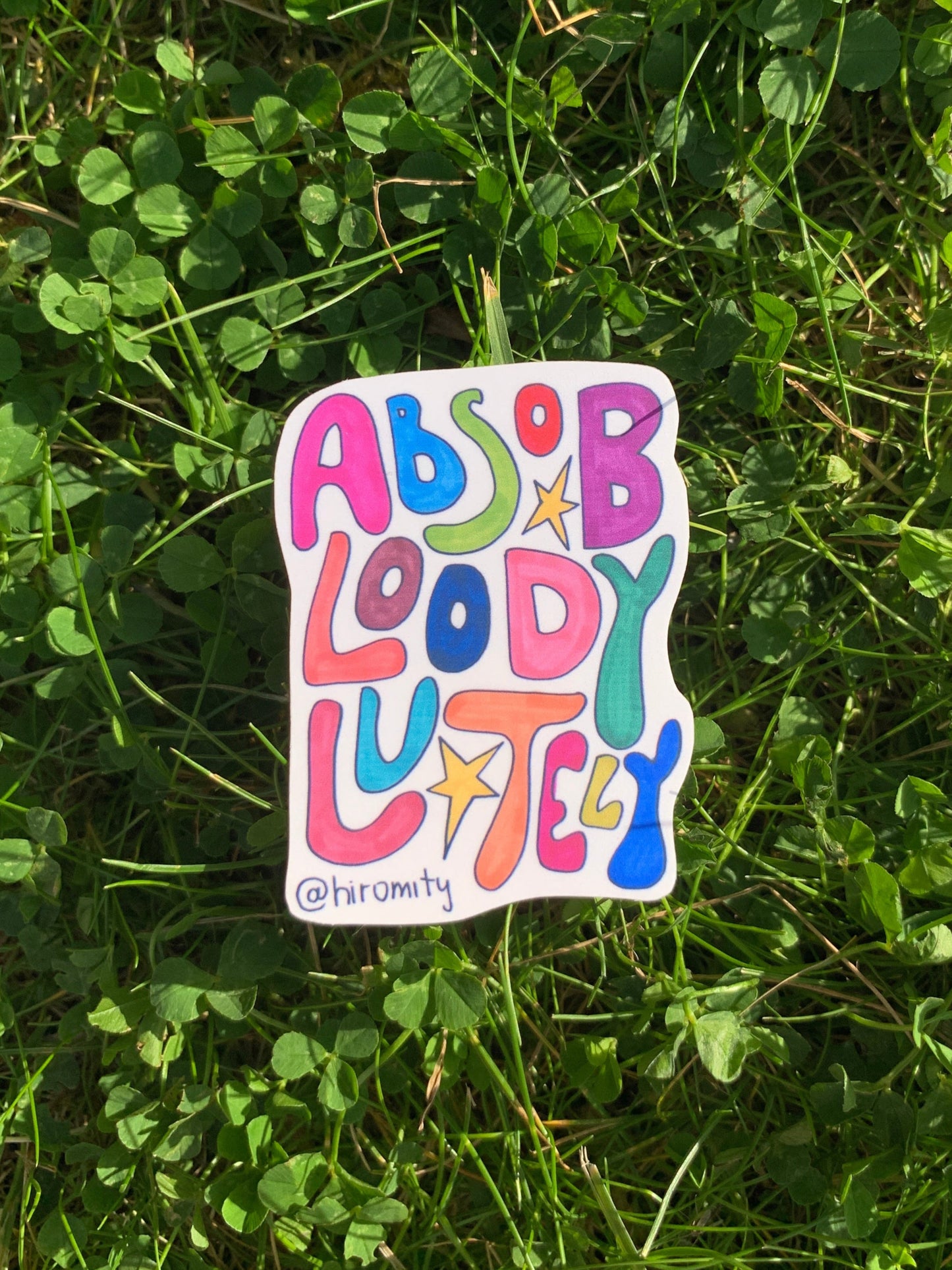 Absobloodylutely - Sticker