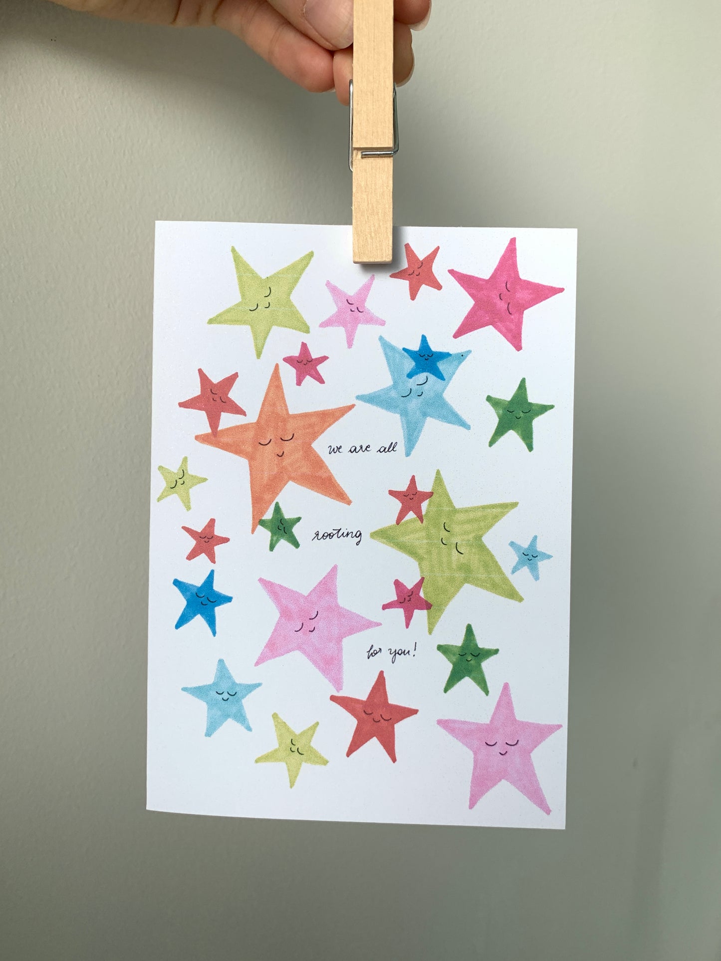 We Are All Rooting For You - Greeting Card