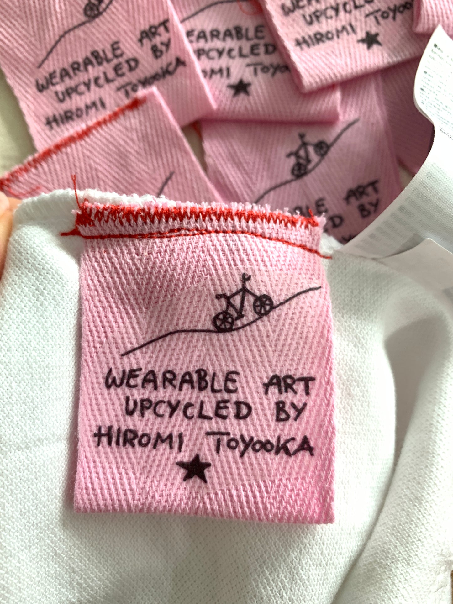 Mamorichan & Stars - Size L/ light pink & green