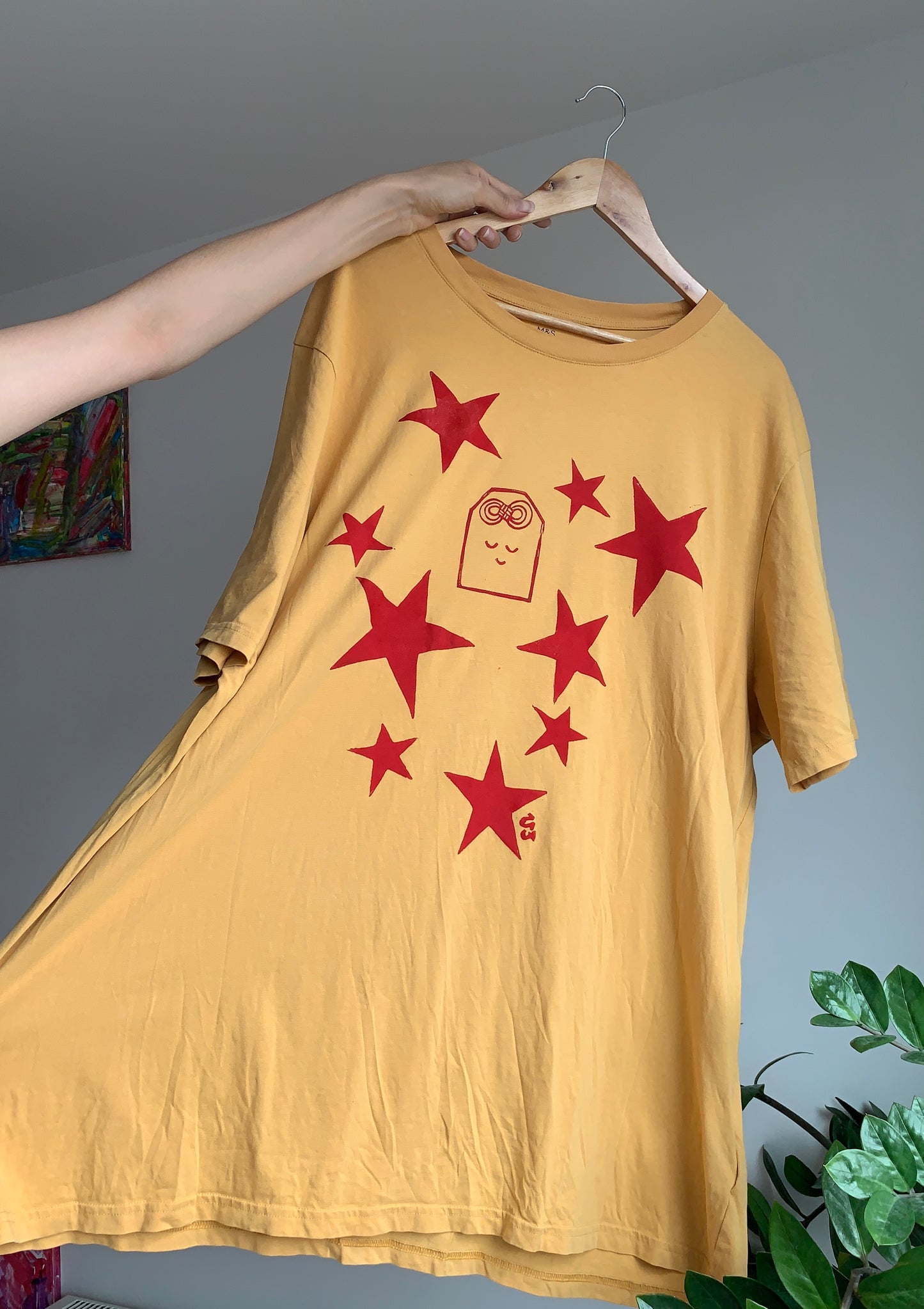 Mamorichan & Stars - 4XL yellow/red