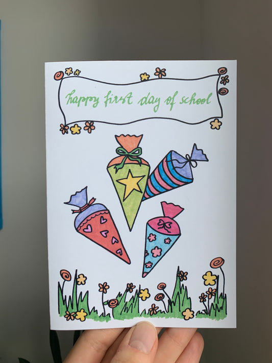 First Day of School- Greeting Card