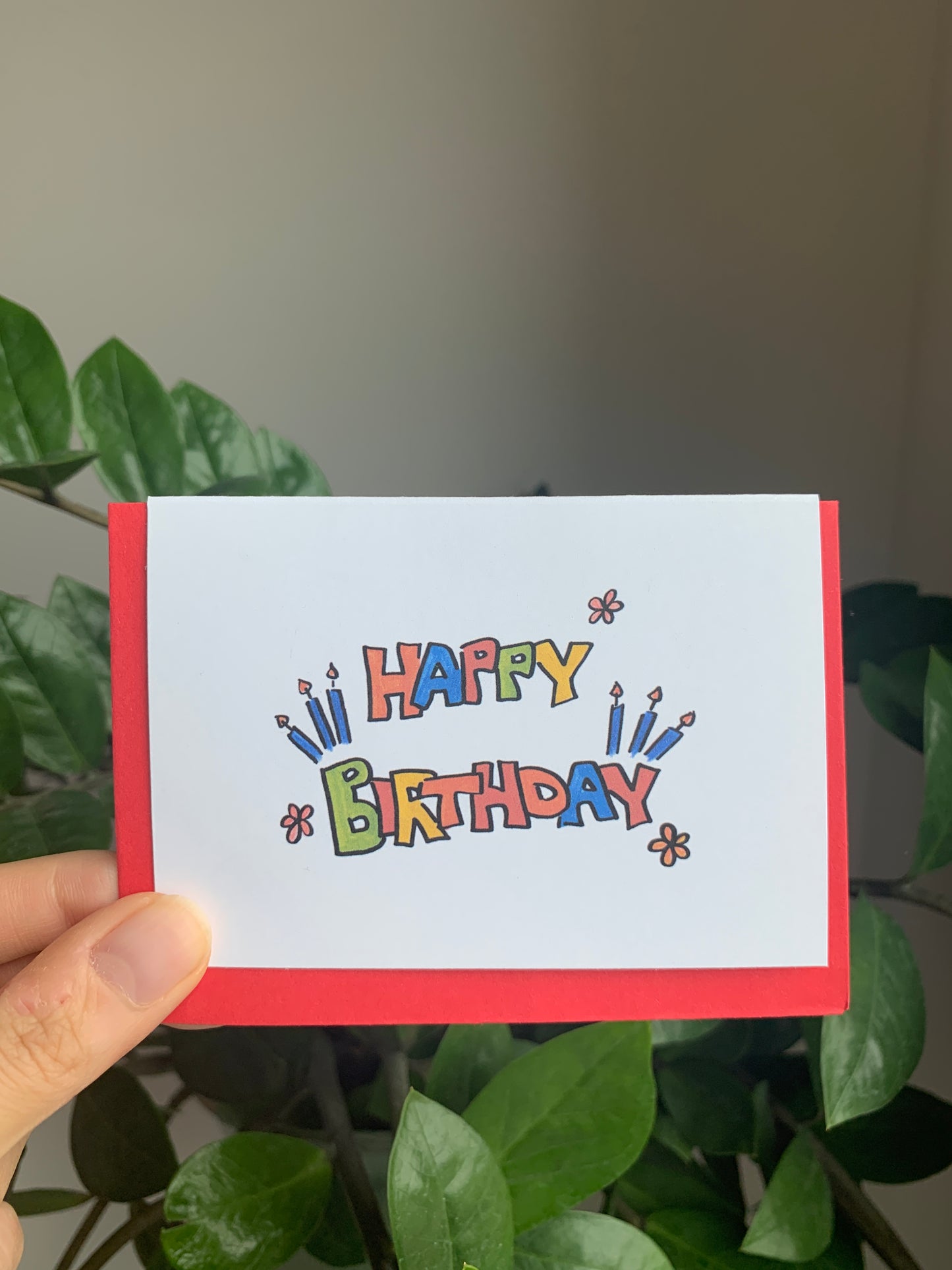 Happy Birthday- Mini Greeting Card