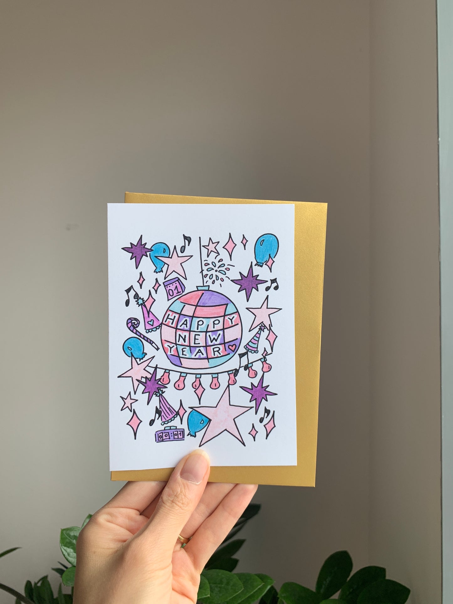 Happy New Year- Greeting Card