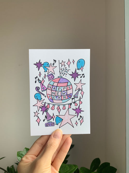 Happy New Year- Greeting Card