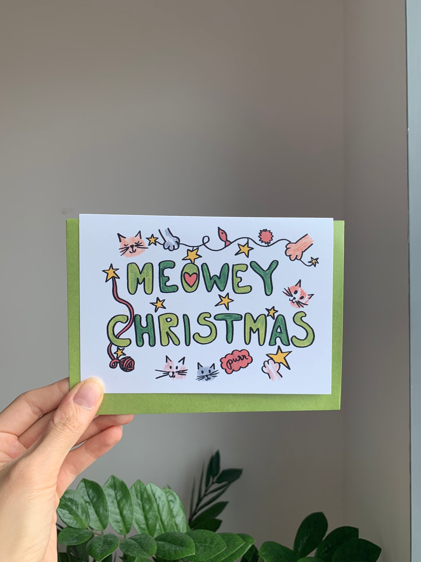 Meowed Christmas- Greeting Cards