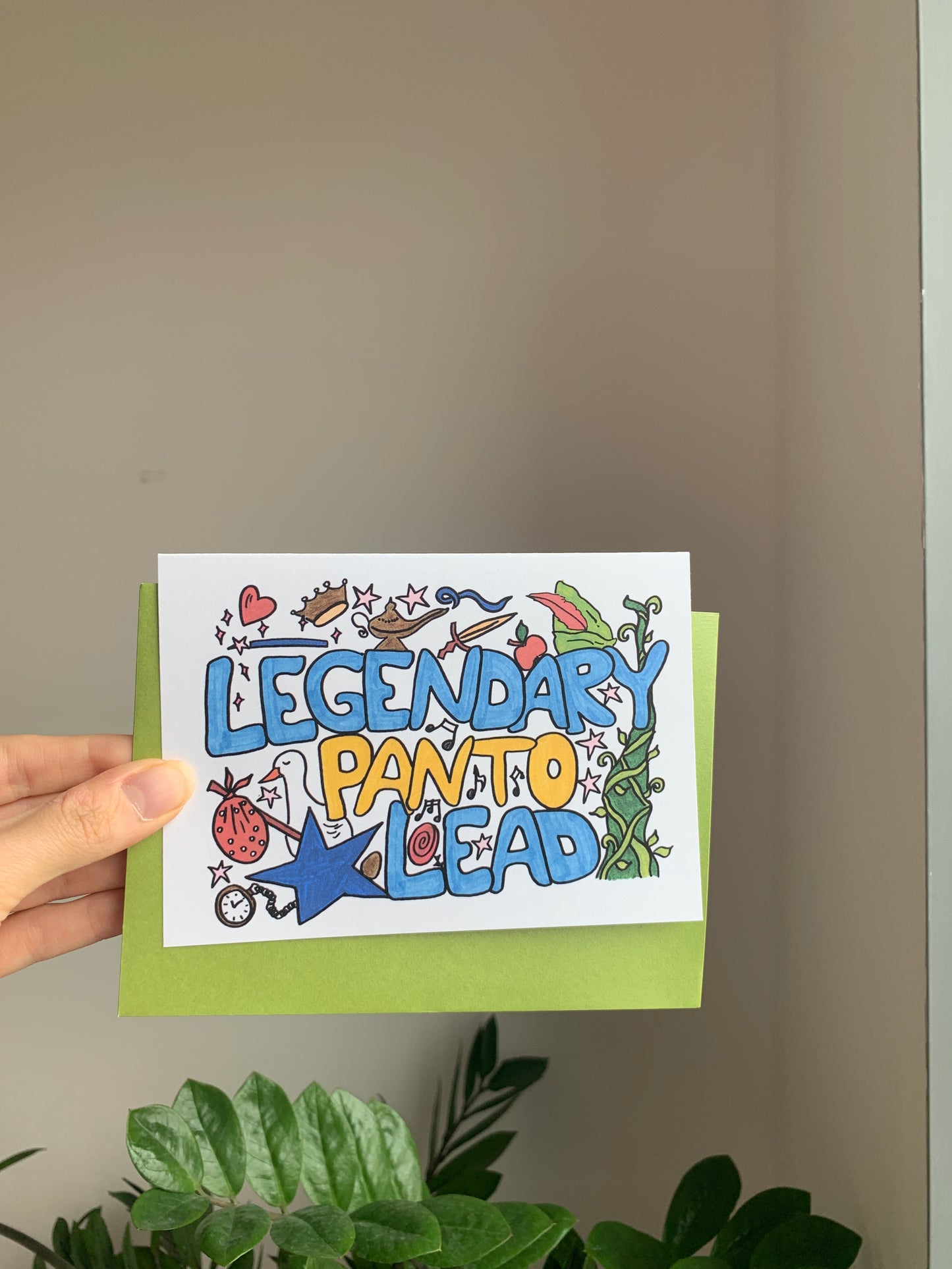 Panto Lead- Greeting Card