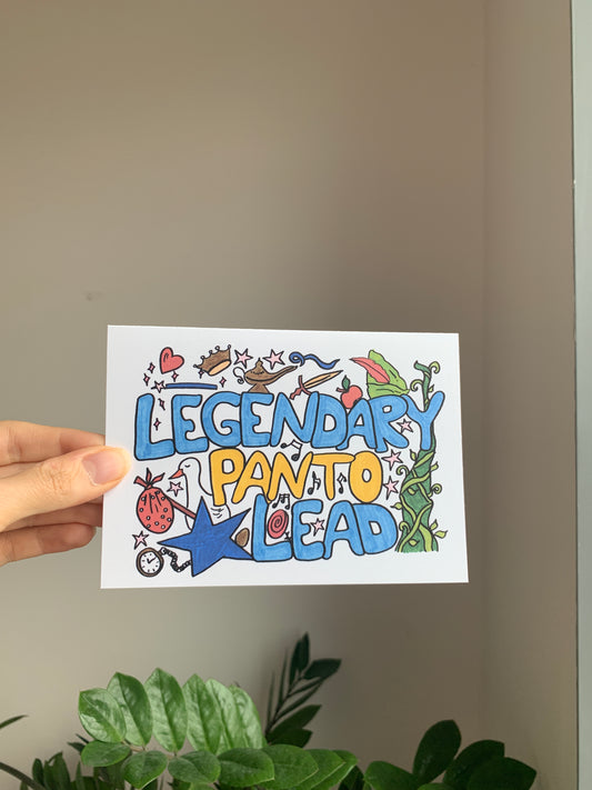 Panto Lead- Greeting Card