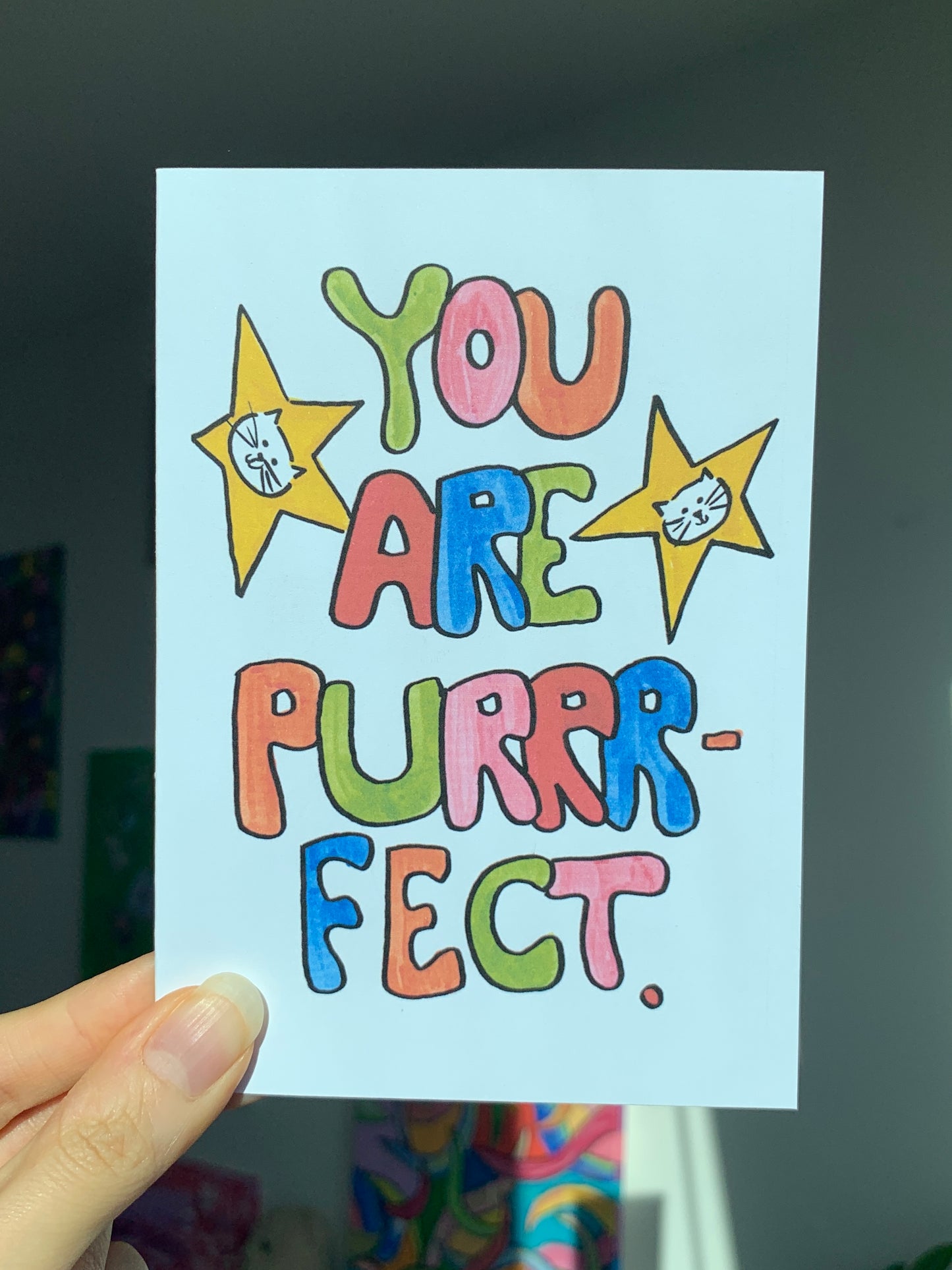 Purrrfect- Greeting Card