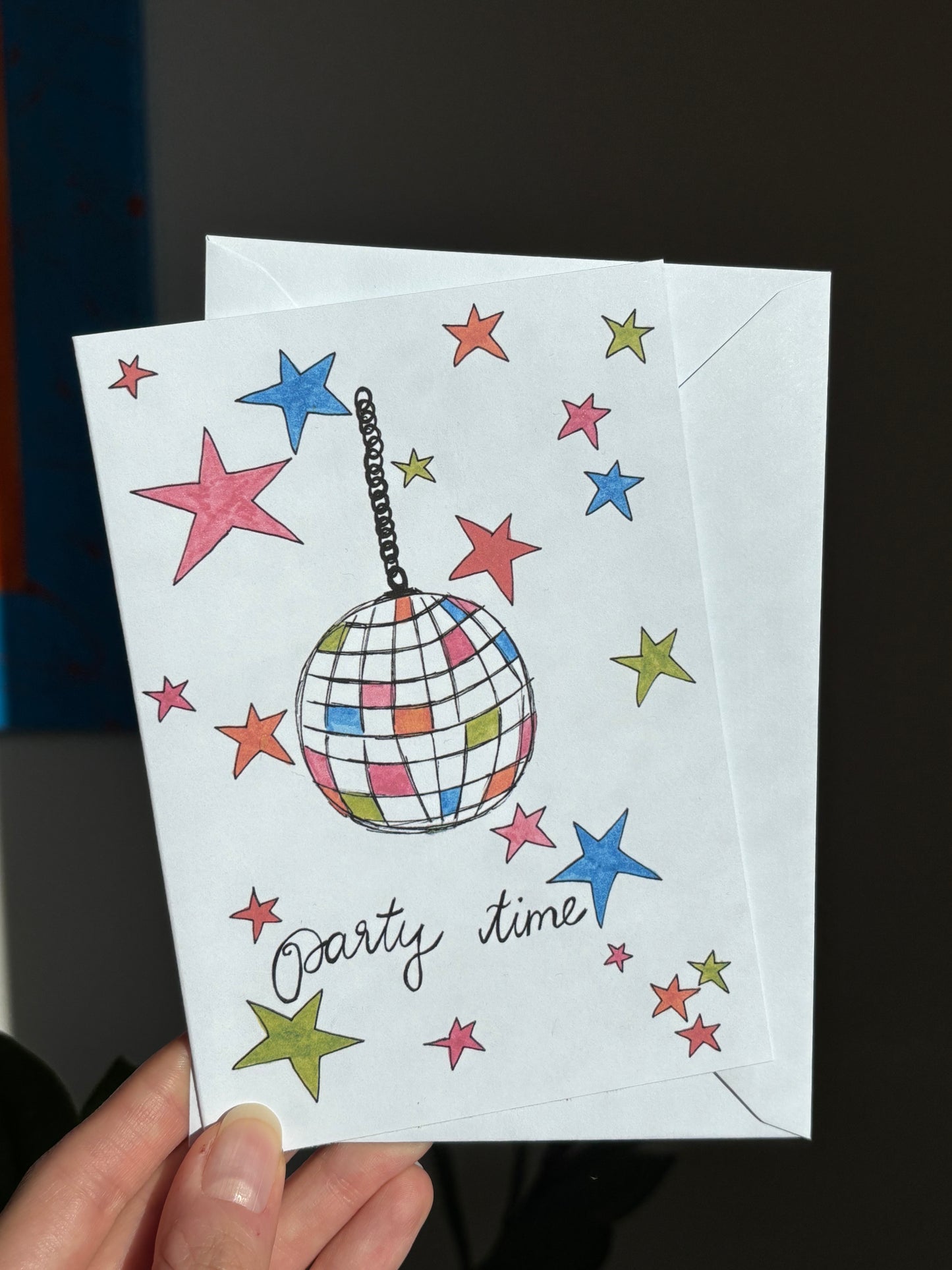 Disco Ball- Greeting Card