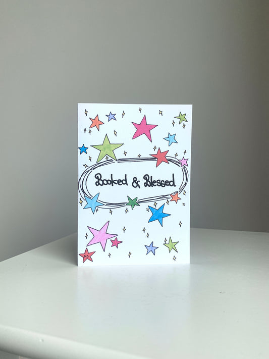 Booked & Blessed - Greeting Card