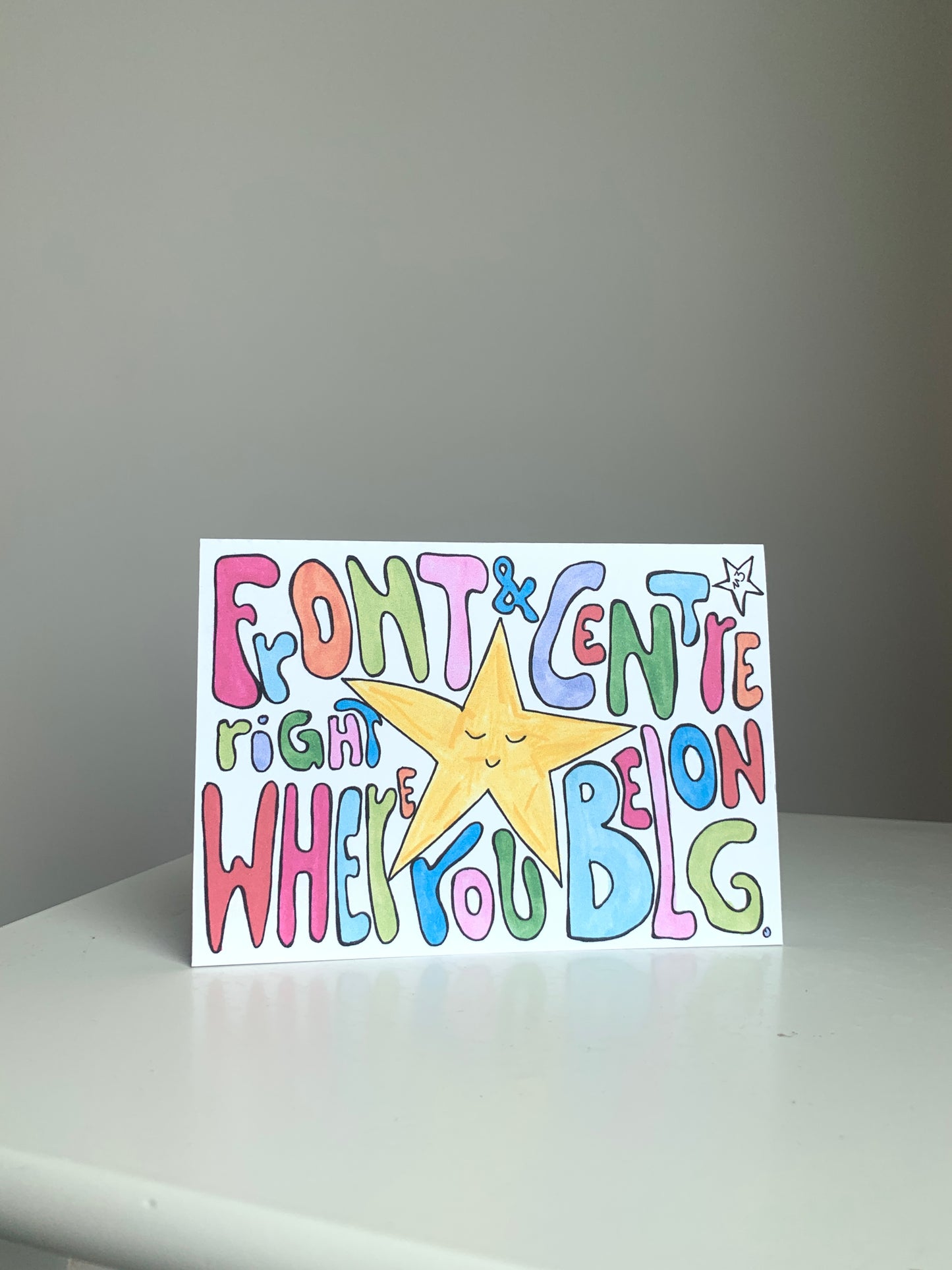 Front & Centre - Greeting Card