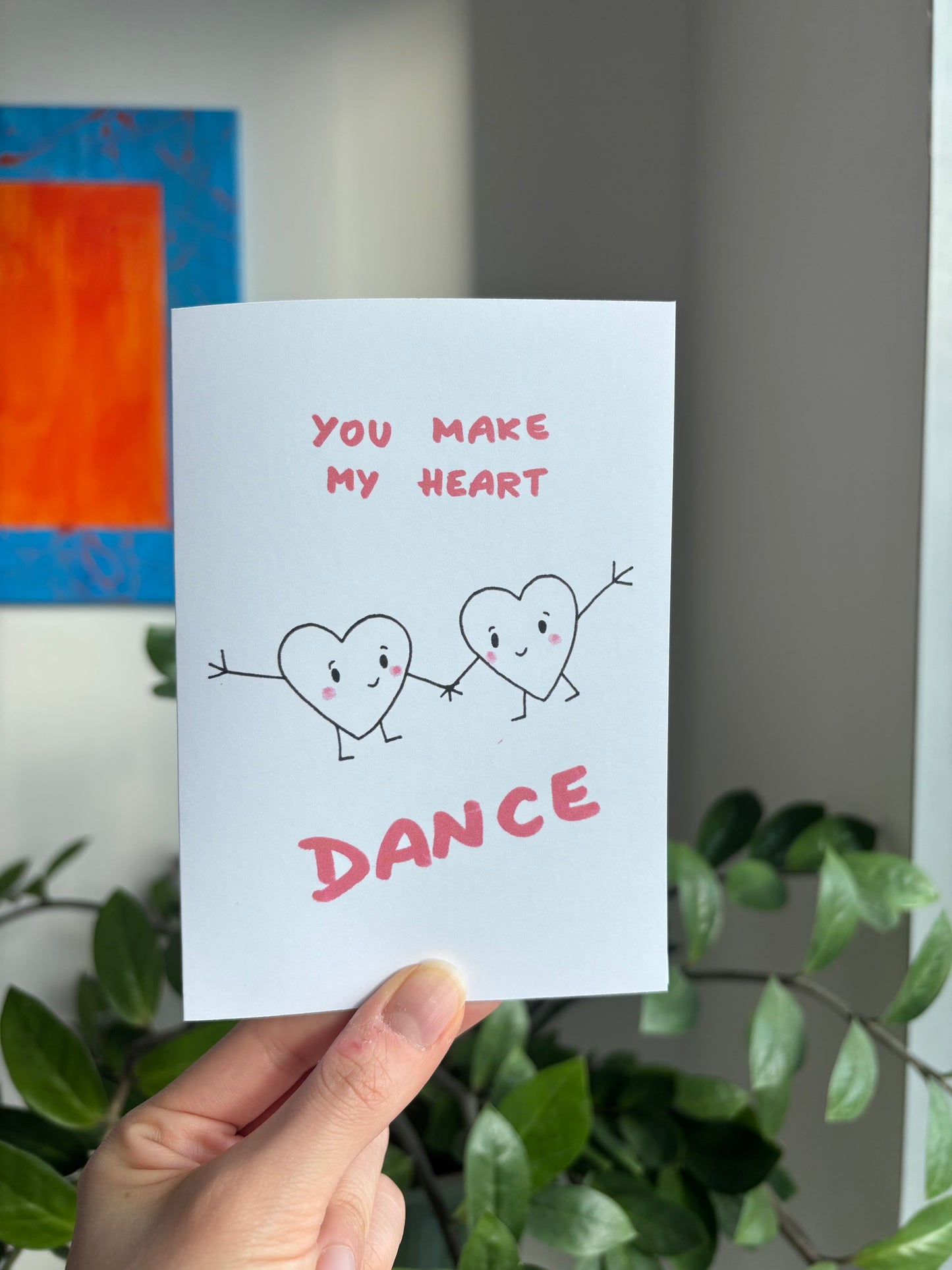 Dancing Hearts - Greeting Card
