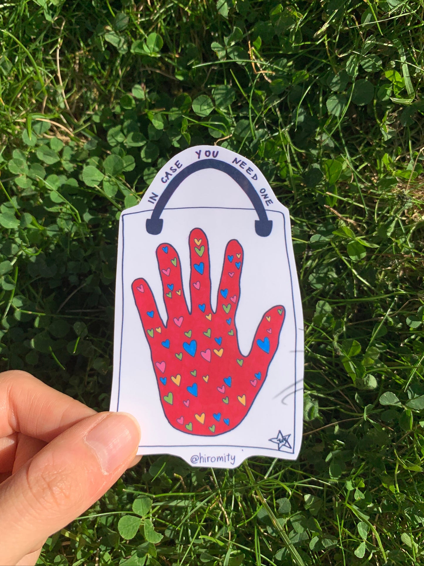 In case you need a hand - Sticker