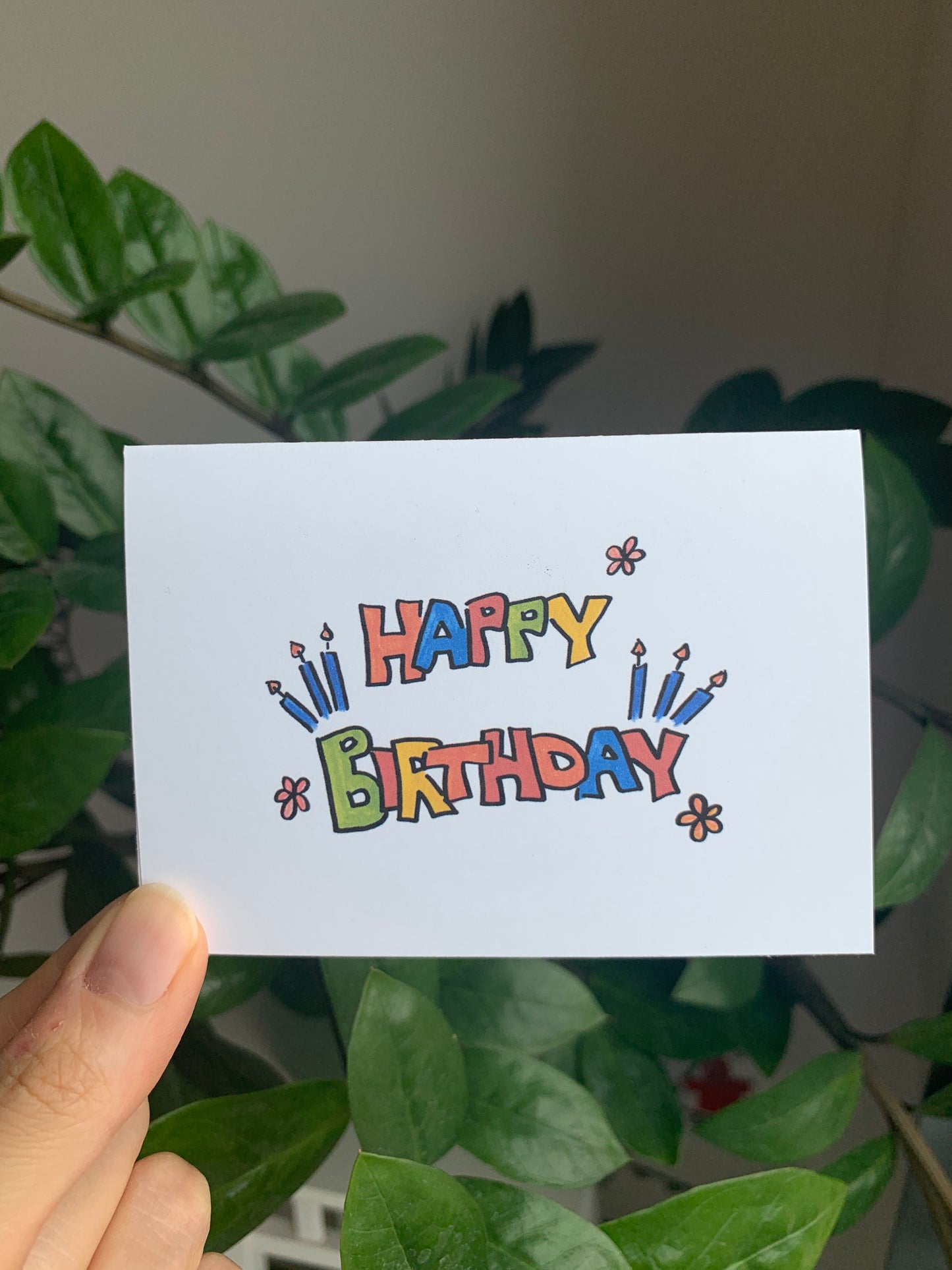 Happy Birthday- Mini Greeting Card