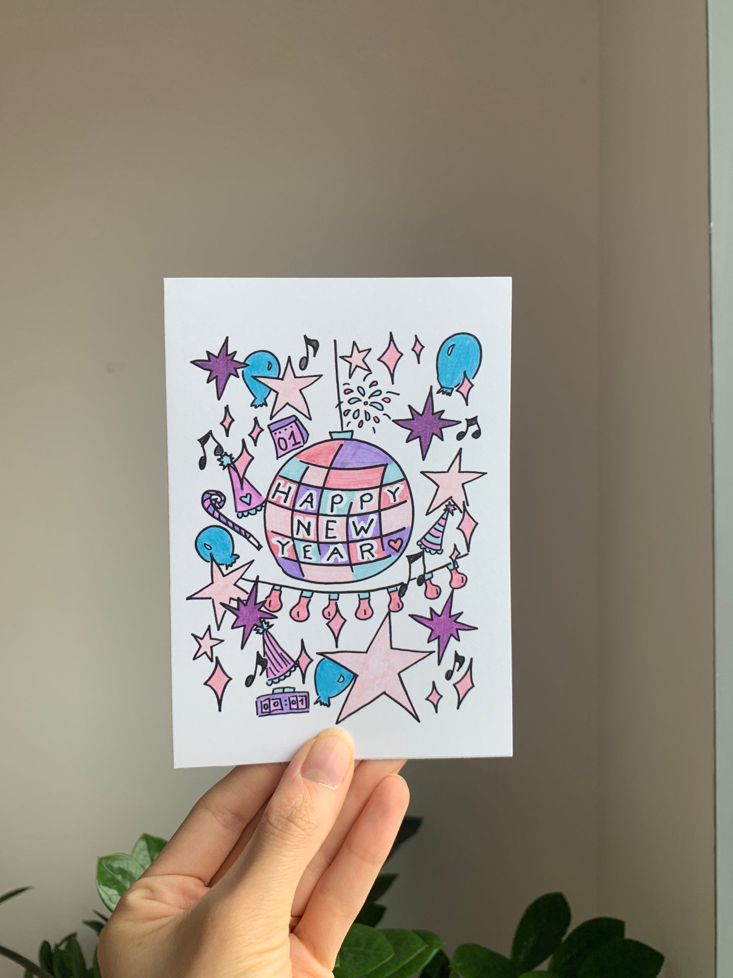 Happy New Year- Greeting Card