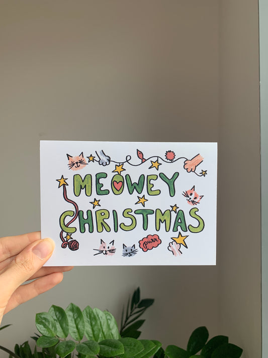 Meowed Christmas- Greeting Cards