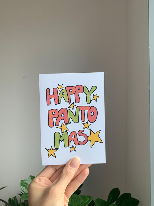 Happy Pantomas- Greeting Card