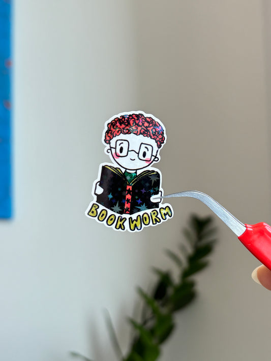 Bookworm - Sticker