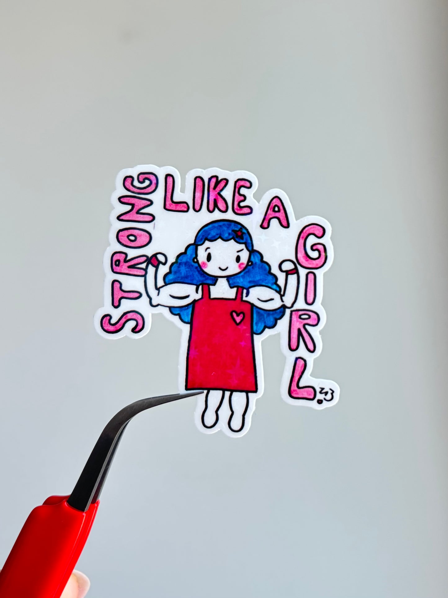 Strong Like A Girl- Sticker