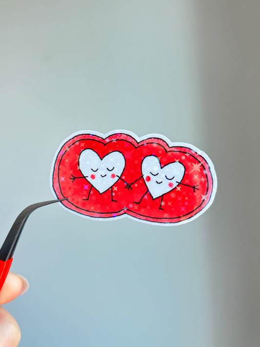 Dancing Hearts - Sticker
