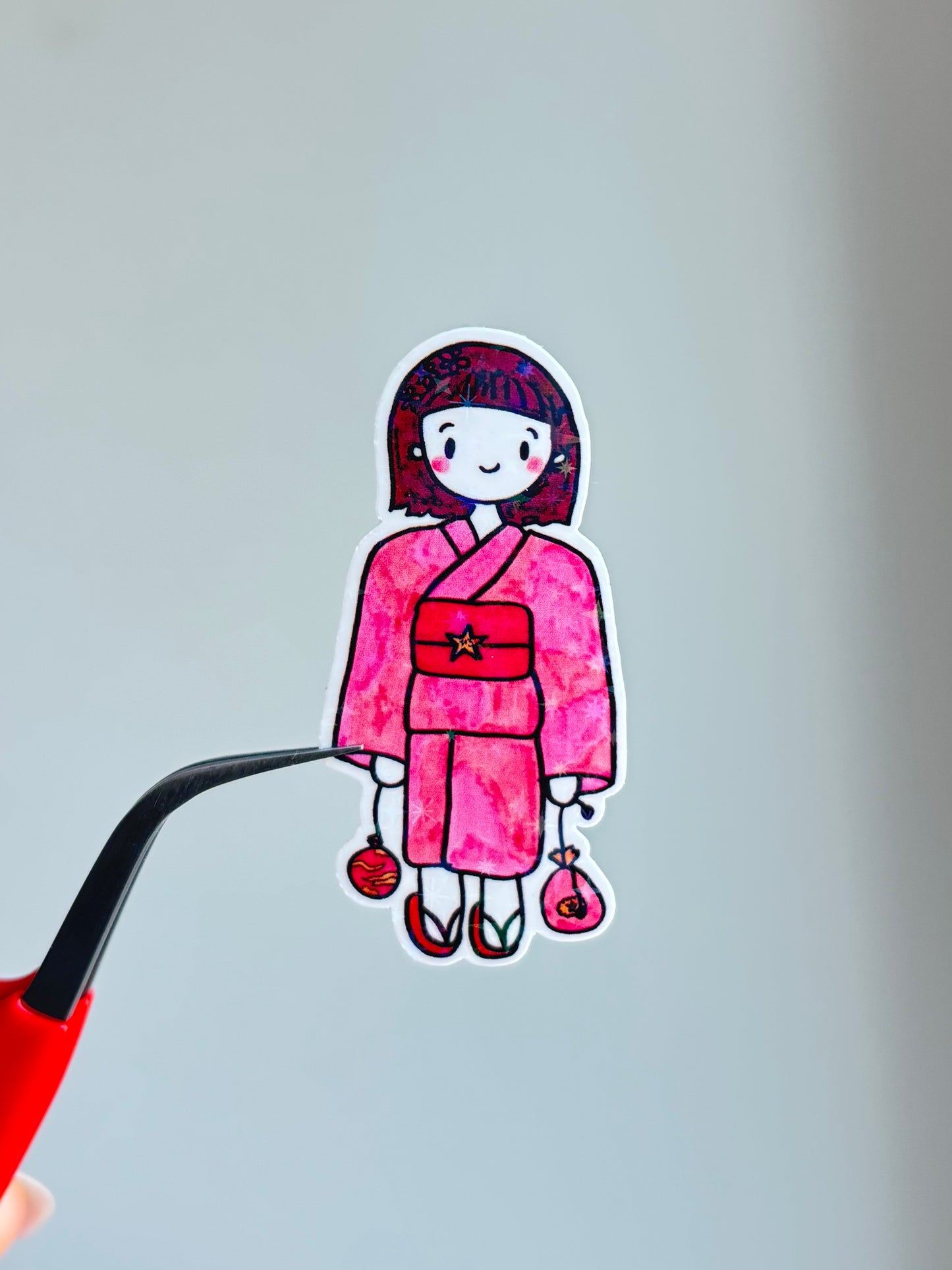 Yukata Girl- Sticker