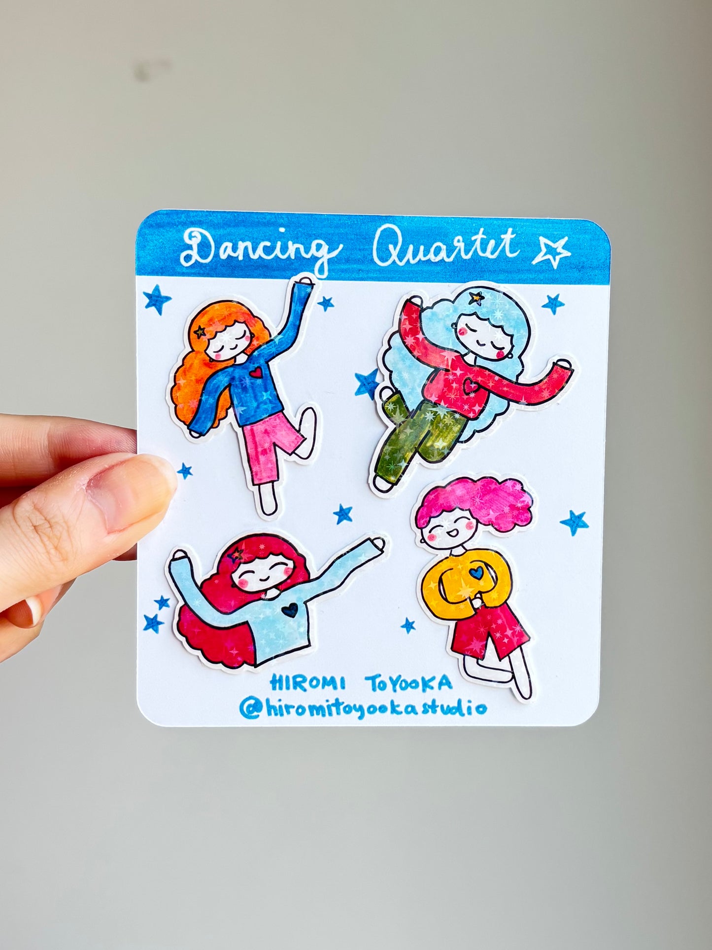 Dancing Quartet- Sticker Pack
