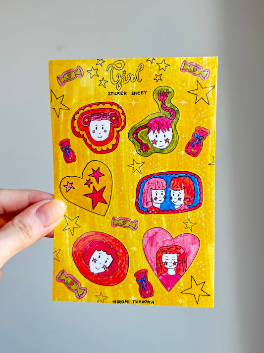 Girl - Sticker Sheet