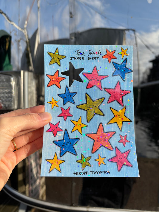 Star friends sticker sheet