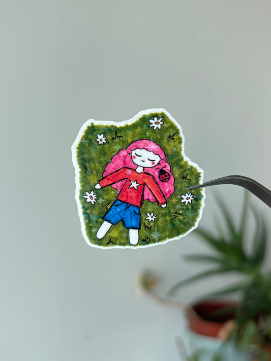 Meadow Star Girl - Sticker