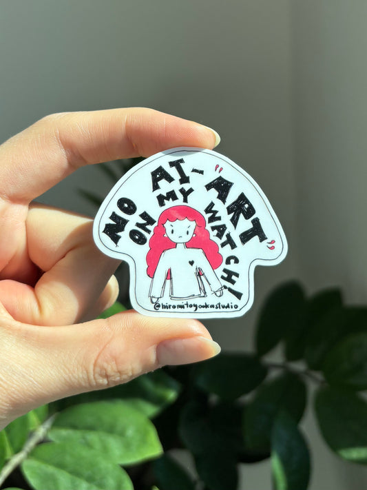 No AI - "art" - Sticker