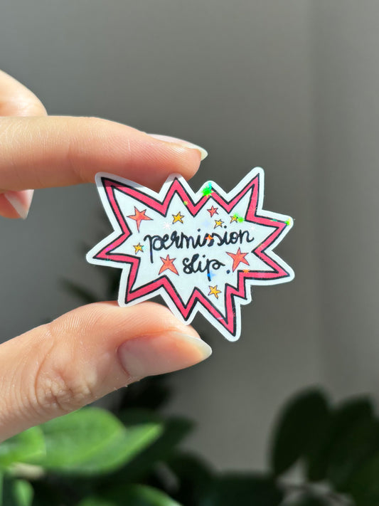 Permission slip - Sticker