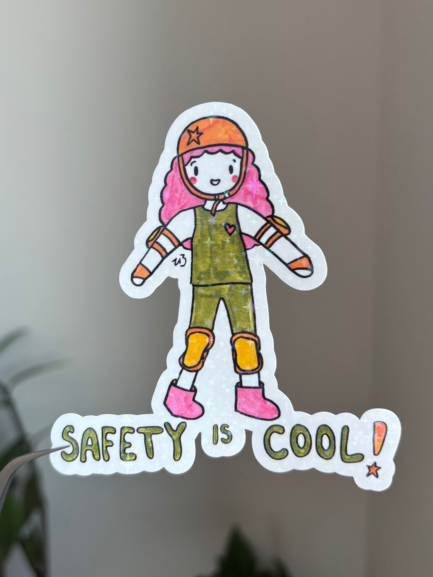 Safety Is Cool (Green) - Jumbo Sticker
